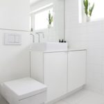Minyatür beyaz yüksek teknoloji banyo