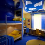 Dizajn dječje sobe za dva različita dječja kreveta u dvije etaže