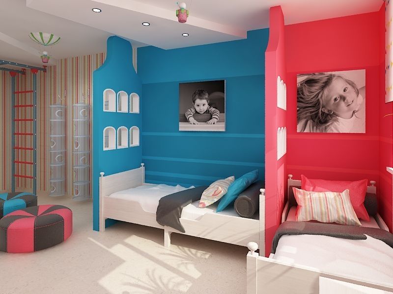 Dizajnirajte dječju sobu za dvoje heteroseksualne tinejdžerke
