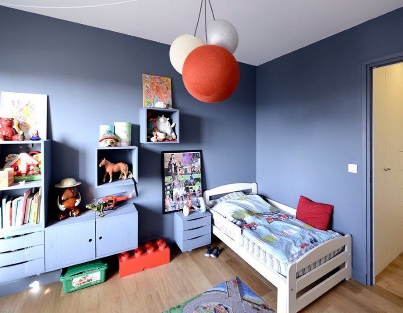 טפט לציור בחדר כחול לשני בנים