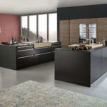minimalistinio stiliaus virtuvės interjeras