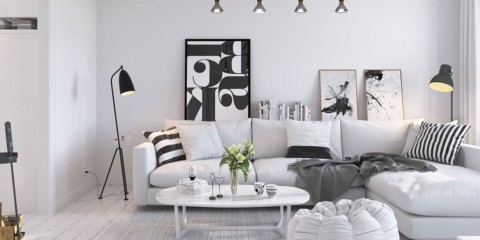 options d'idées d'appartement de style scandinave