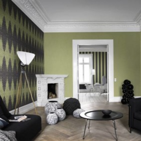 modern oturma odası dekor fikirleri için duvar kağıdı