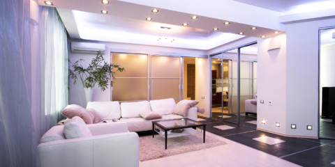 osvetlenie miestností v typoch bytových dekorácií