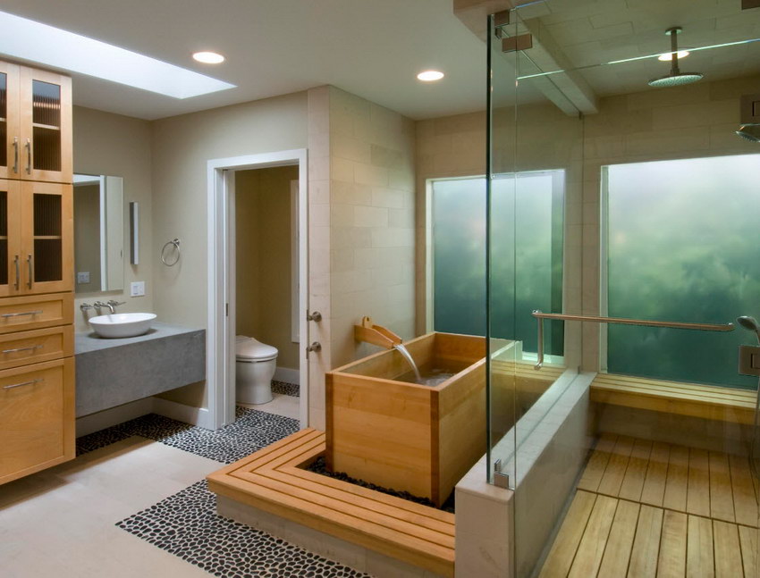 חדר אמבטיה יפני