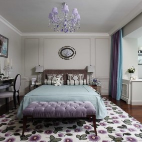 Neoclassical bedroom interior