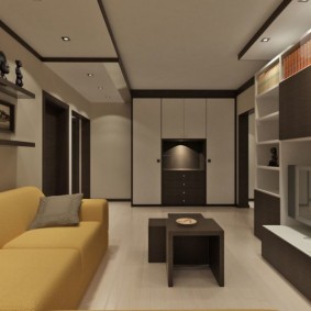 أثاث المكاتب في تصميم غرفة المعيشة