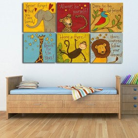 ציורים לעיצוב חדר ילדים