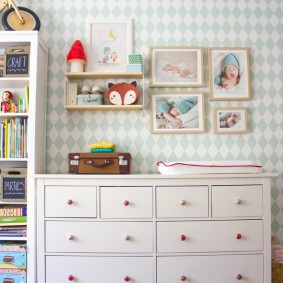 çocuk odası dekor fikirleri için dresser